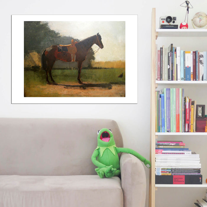 Winslow Homer - Saddle Horse in Farm Yard