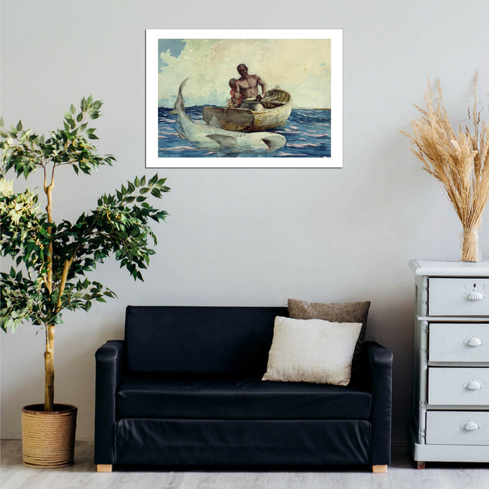 Winslow Homer - Shark fishing