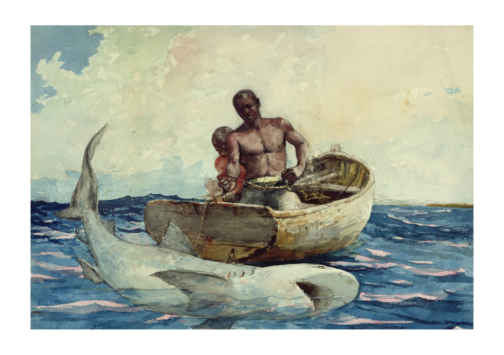 Winslow Homer - Shark fishing