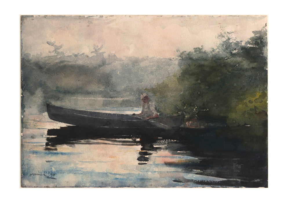 Winslow Homer - The End of the Day Adirondacks