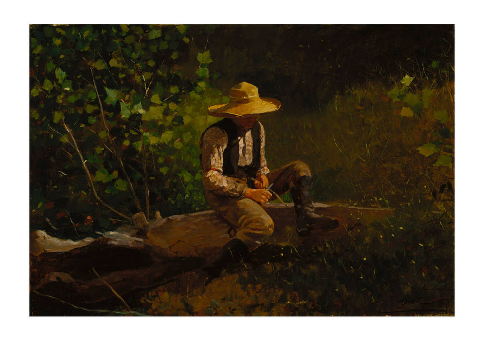 Winslow Homer - The Whittling Boy Darker