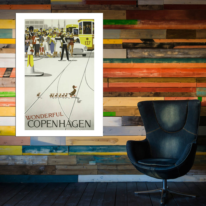 Wonderful Copenhagen Travel Poster